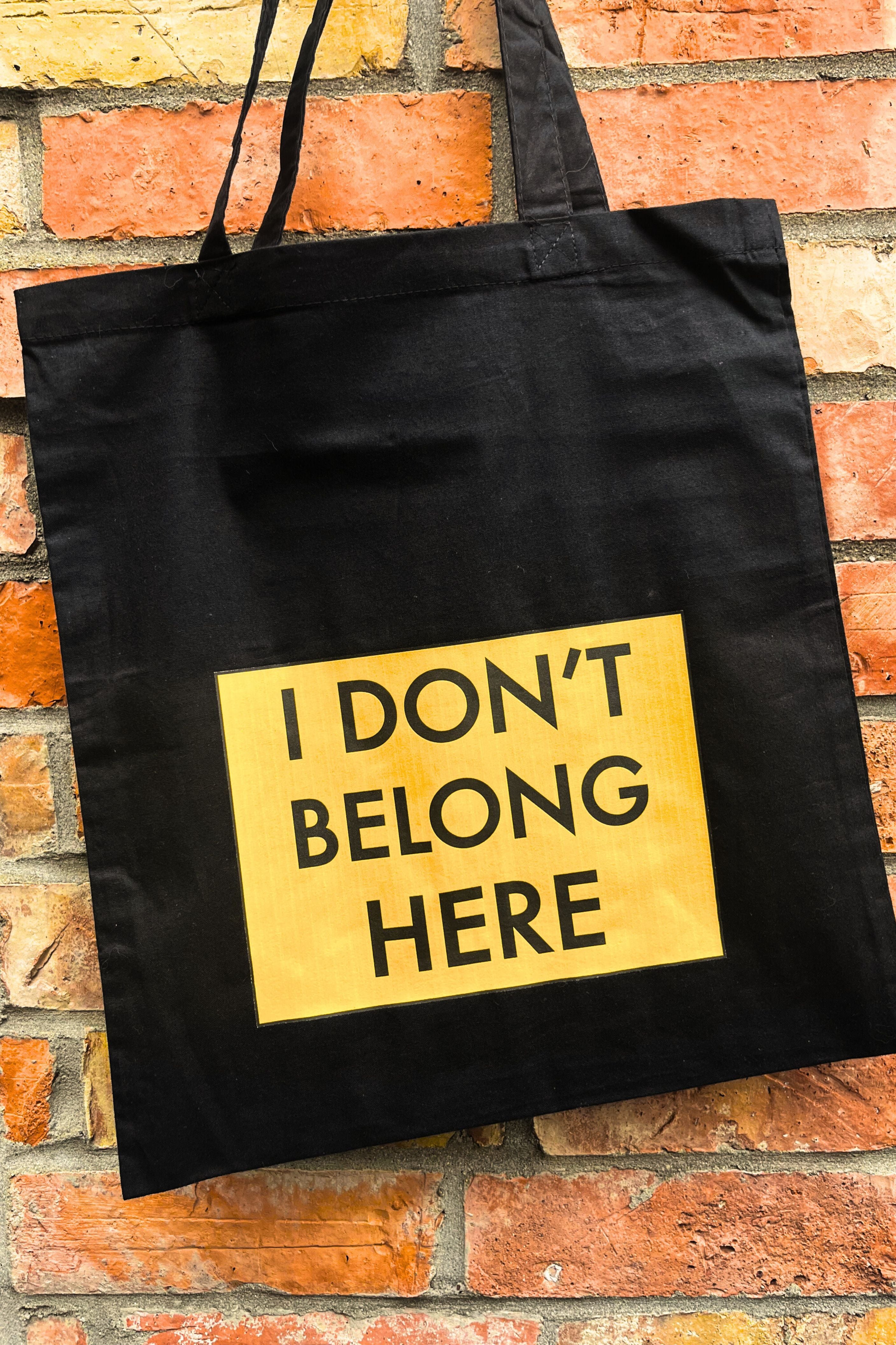 I Don’t Belong Here Radiohead inspired cotton tote bag