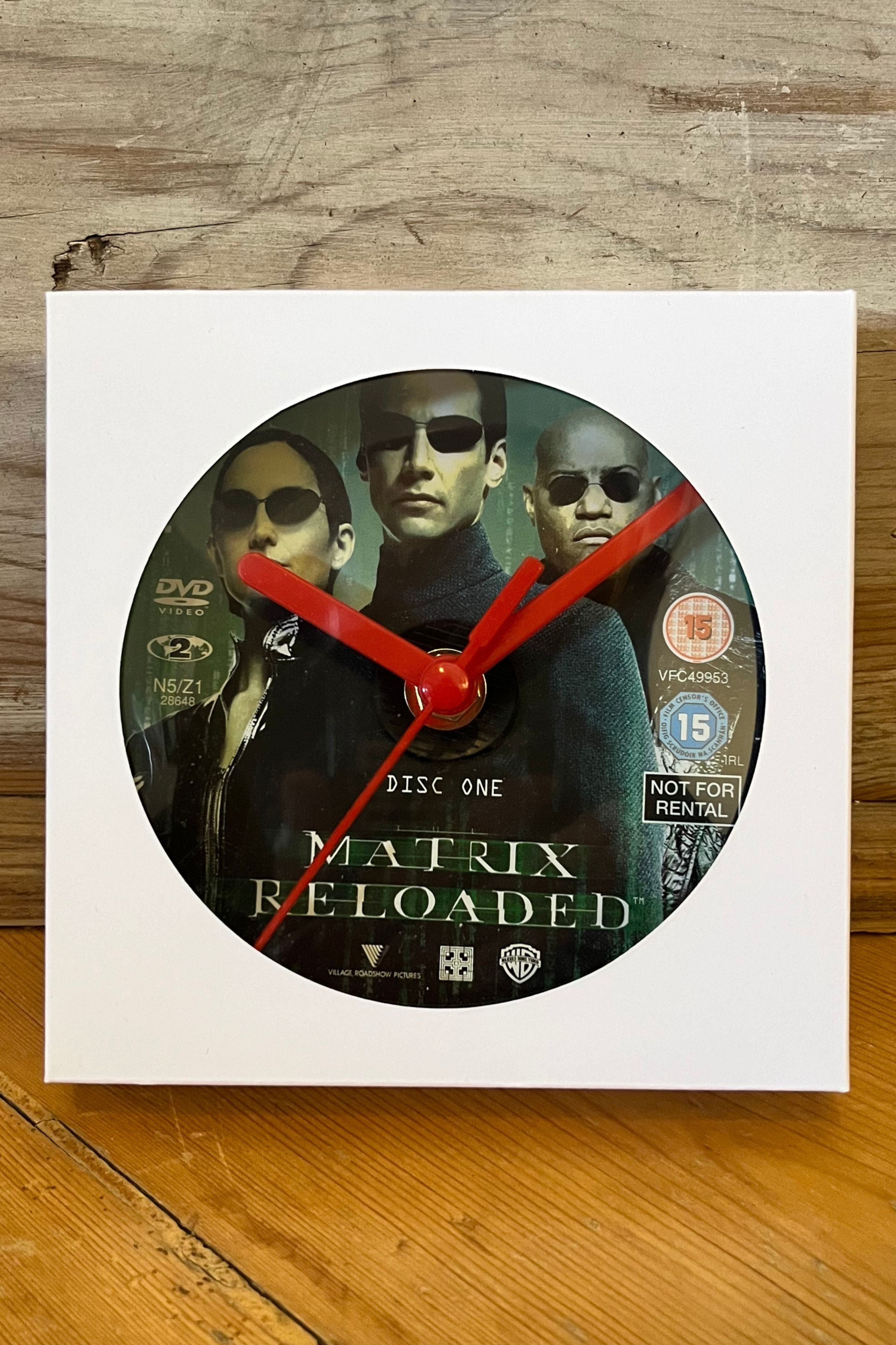 Matrix Code Rain Clock in Gift Box