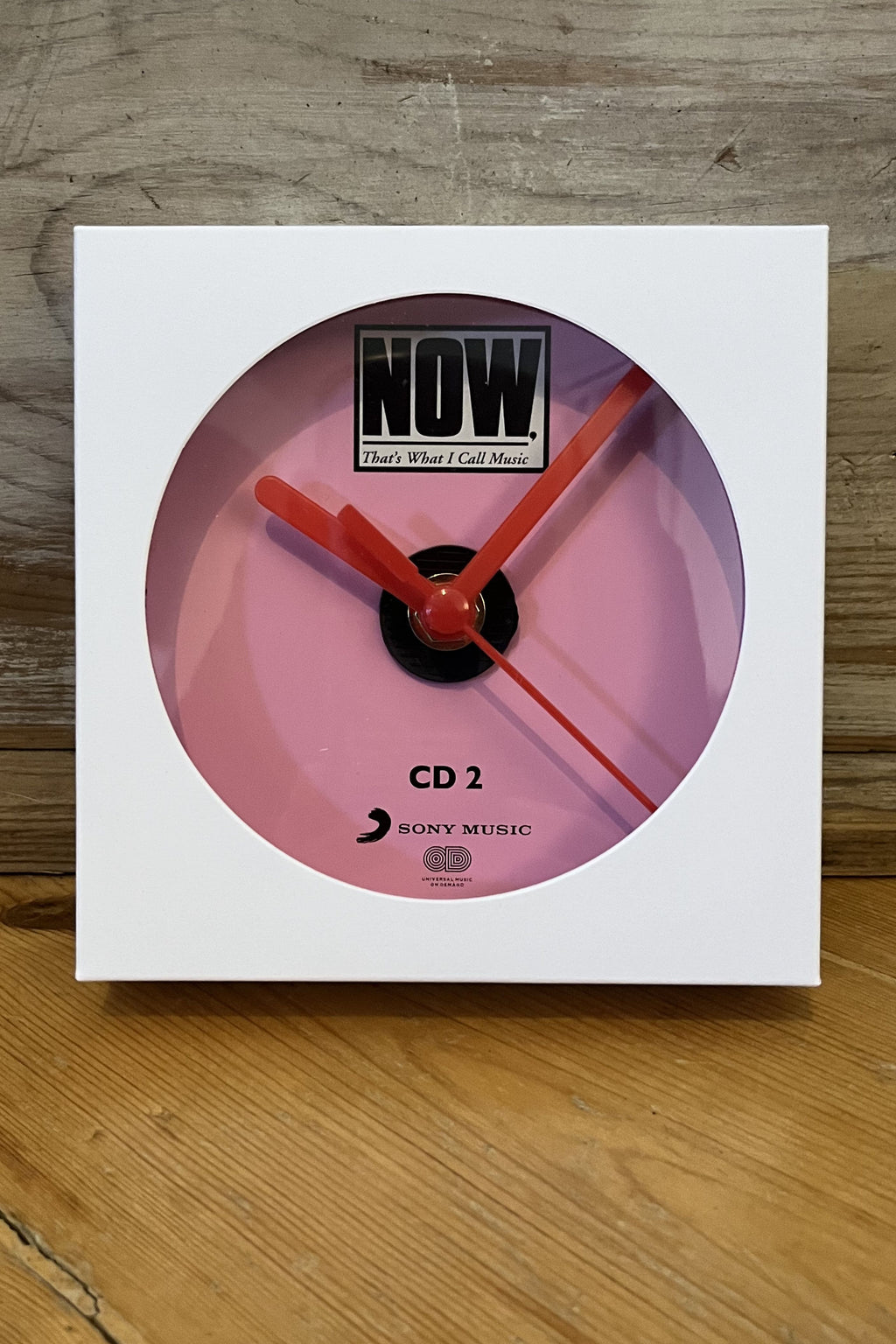 Now That's What I Call Music CD Clock in secure gift box