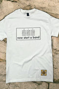 Now Start a Band T‑shirt inspired by DIY punk culture